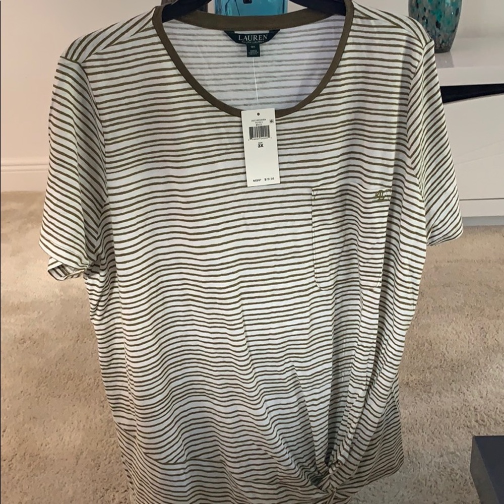 LAUREN RALPH PLUS SIZE TEE SHIRT See pic